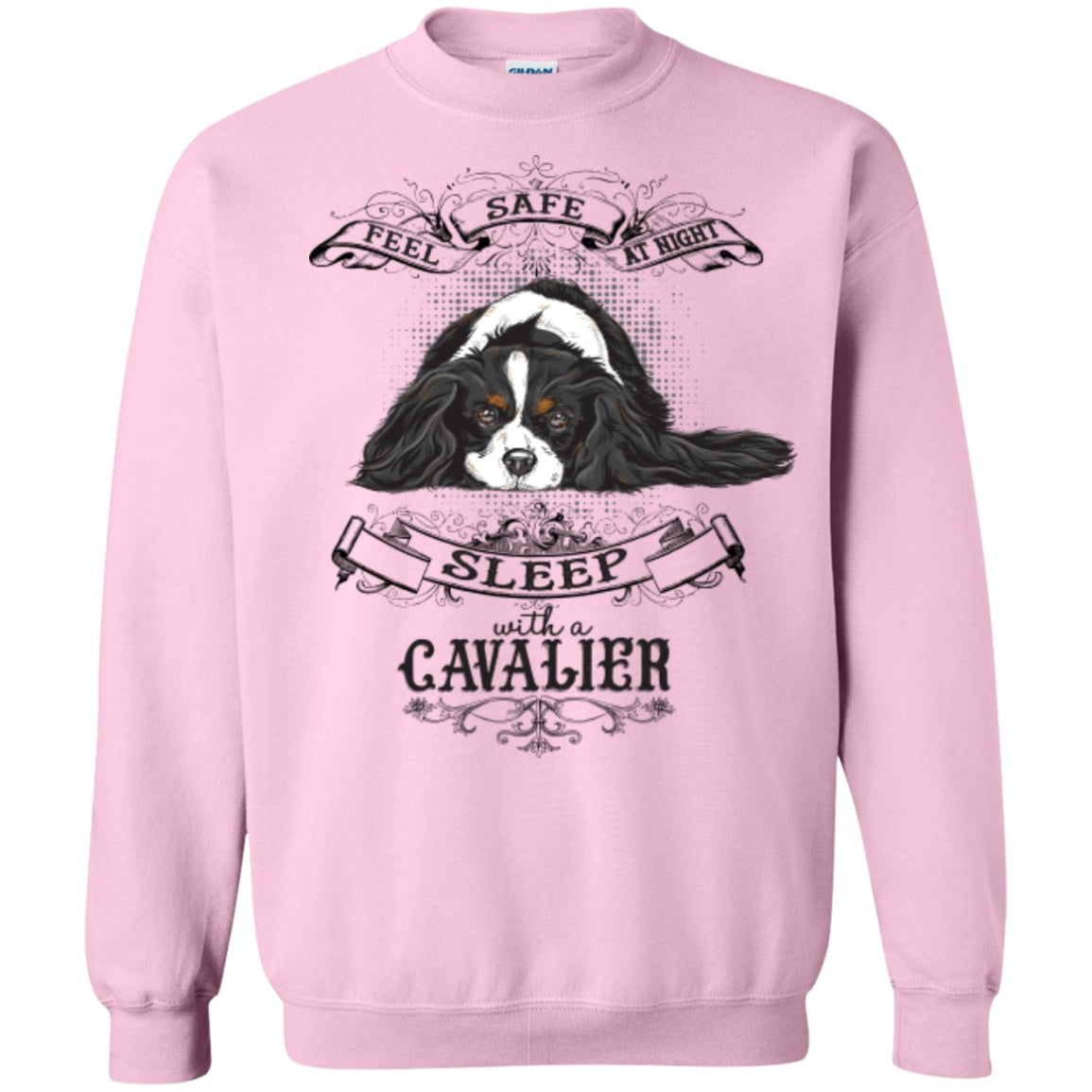 Feel Safe At Night Sleep With A Cavalier -- Pick your Tee or Hoodie - GoneBold.gift