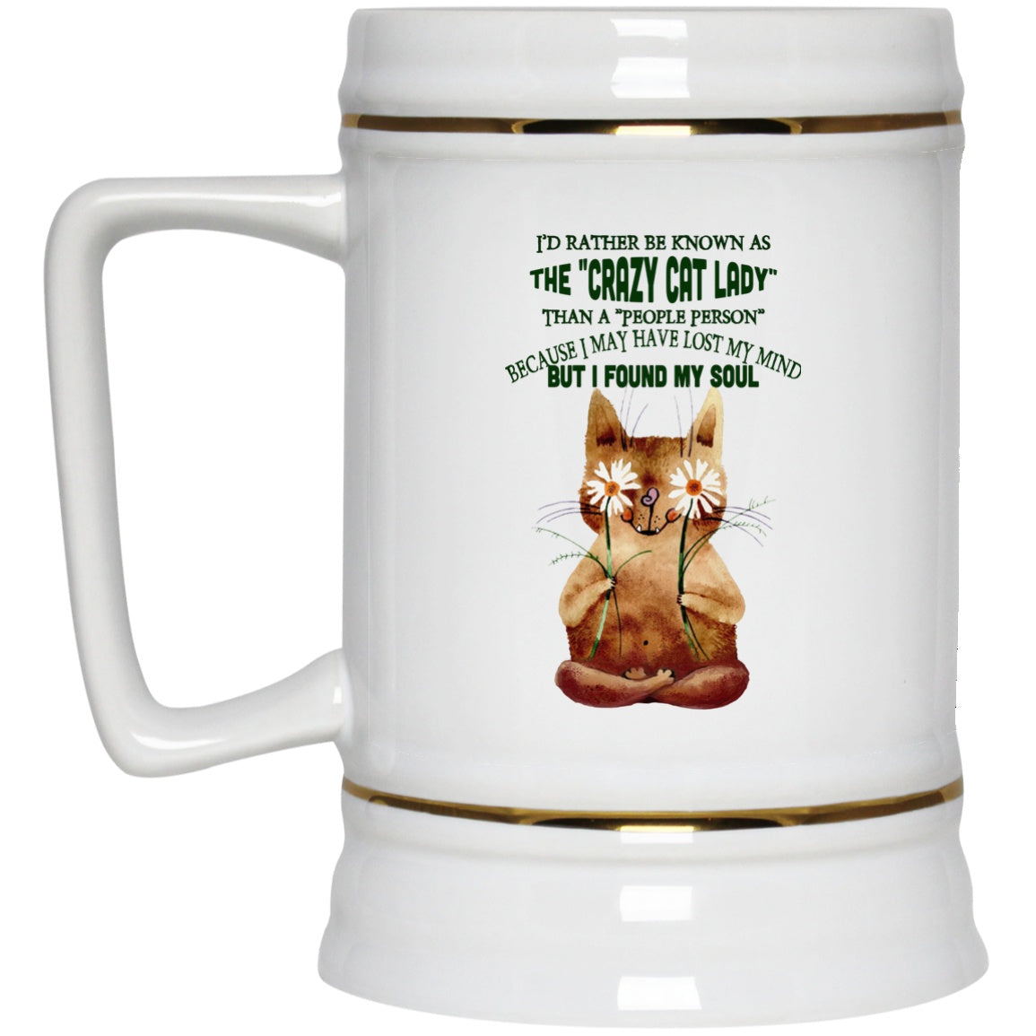I'd Rather Be Known As The Crazy Cat Lady - Mugs & Bottles - GoneBold.gift