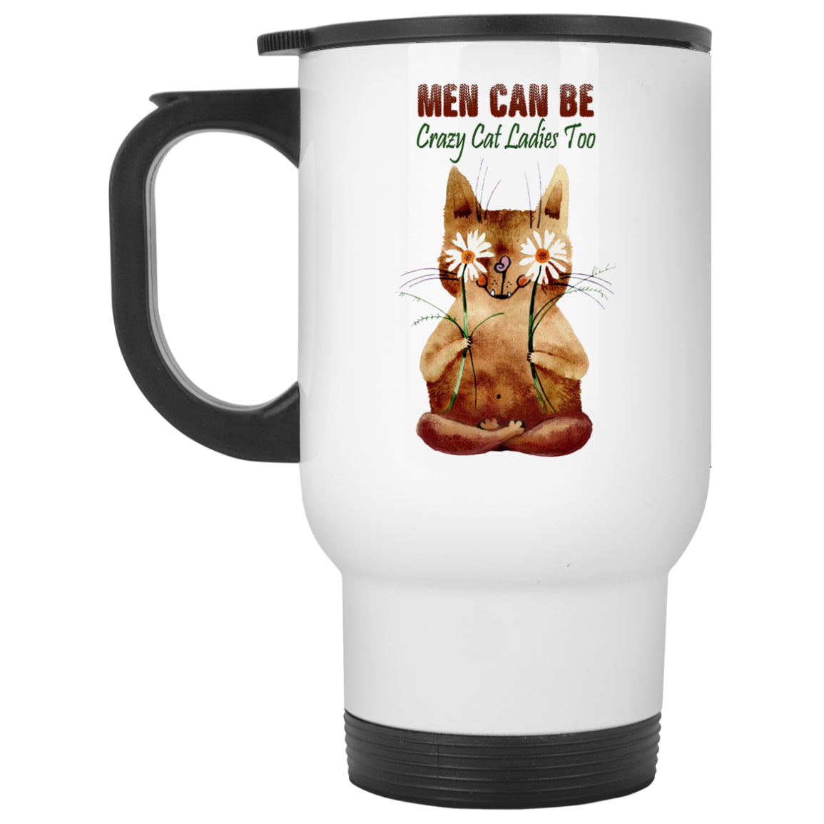 Men Can Be Crazy Cat Ladies Too - Mugs & Bottles - GoneBold.gift