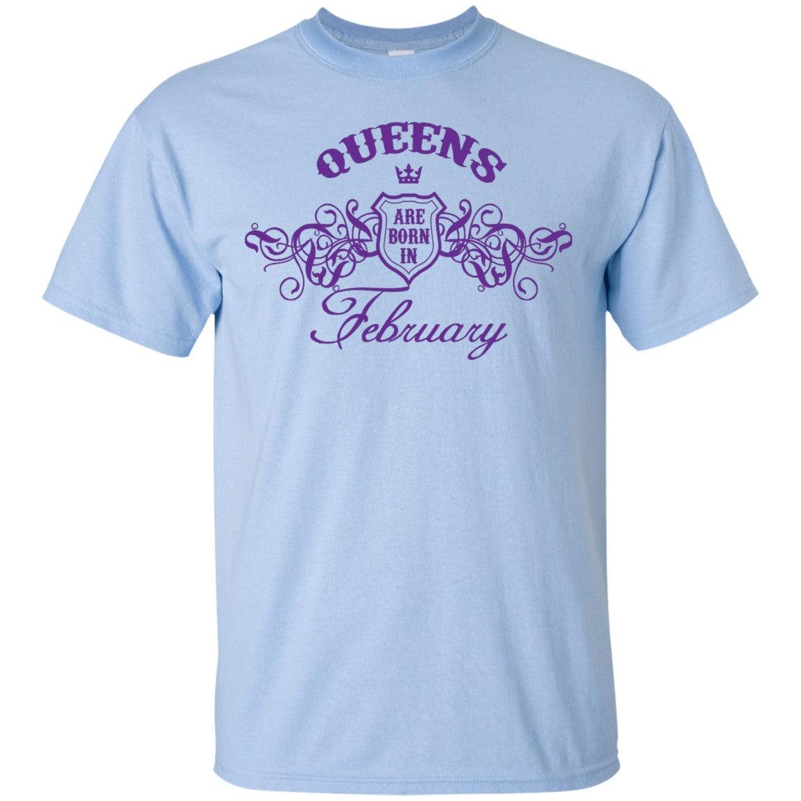 Queens Are Born In February - Purple Crown - Tees & Hoodies - GoneBold.gift