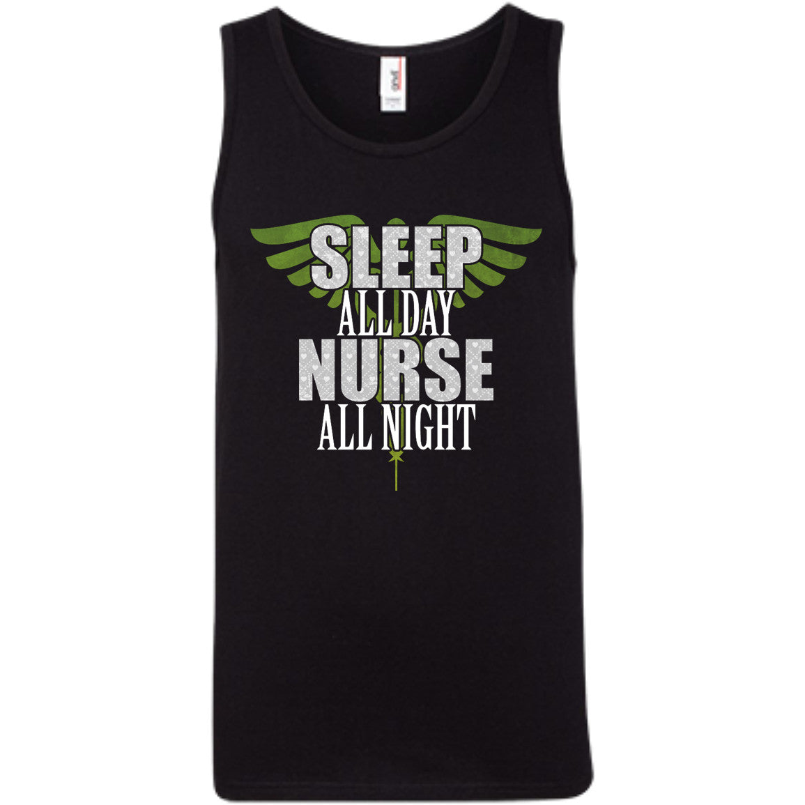 Sleep All Day Nurse All Night Tanks and Tees - GoneBold.gift