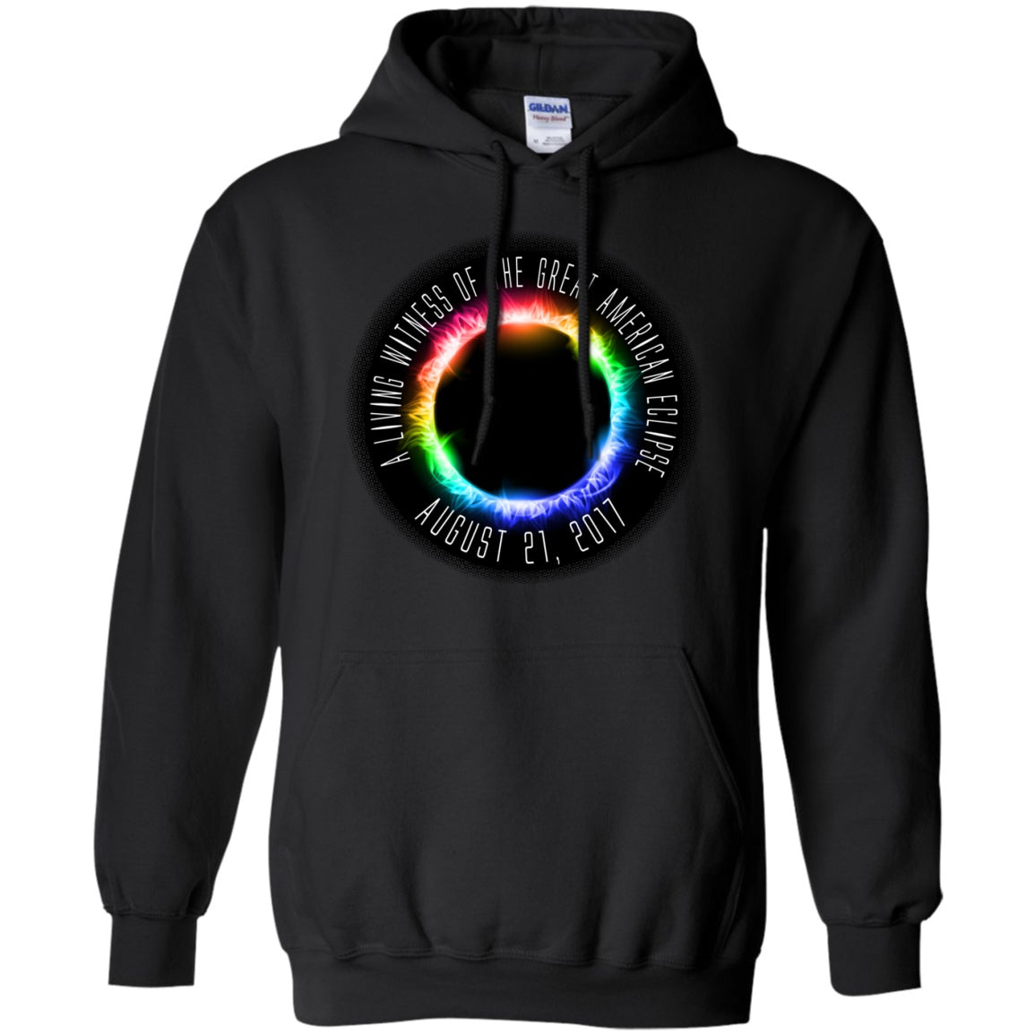 Solar Eclipse Hoodies Unisex -  A Living Witness - GoneBold.gift
