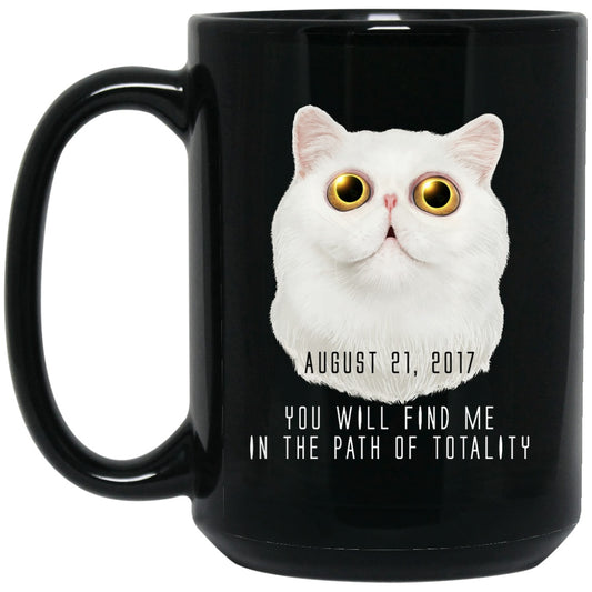 Total Solar Eclipse Cat Mugs - GoneBold.gift