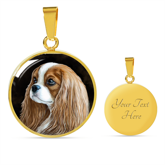 Cavalier King Charles 18k Gold Finish Necklace and Bngle - GoneBold.gift