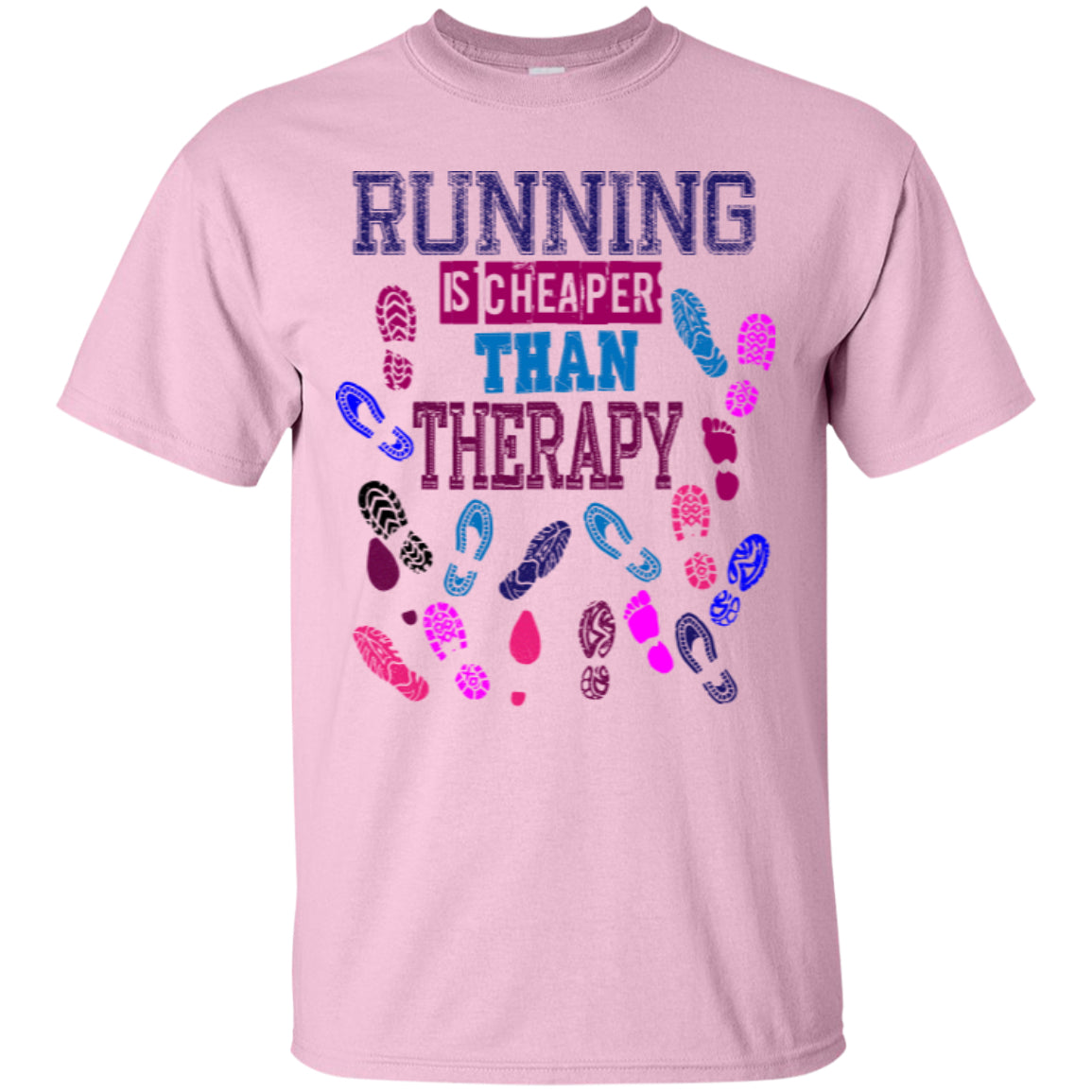 RUNNING THERAPY - Custom Ultra Cotton T-Shirt - GoneBold.gift