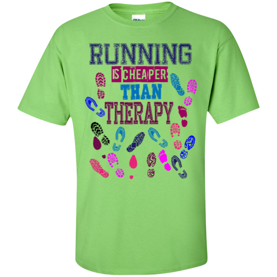 RUNNING THERAPY - Custom Ultra Cotton T-Shirt - GoneBold.gift