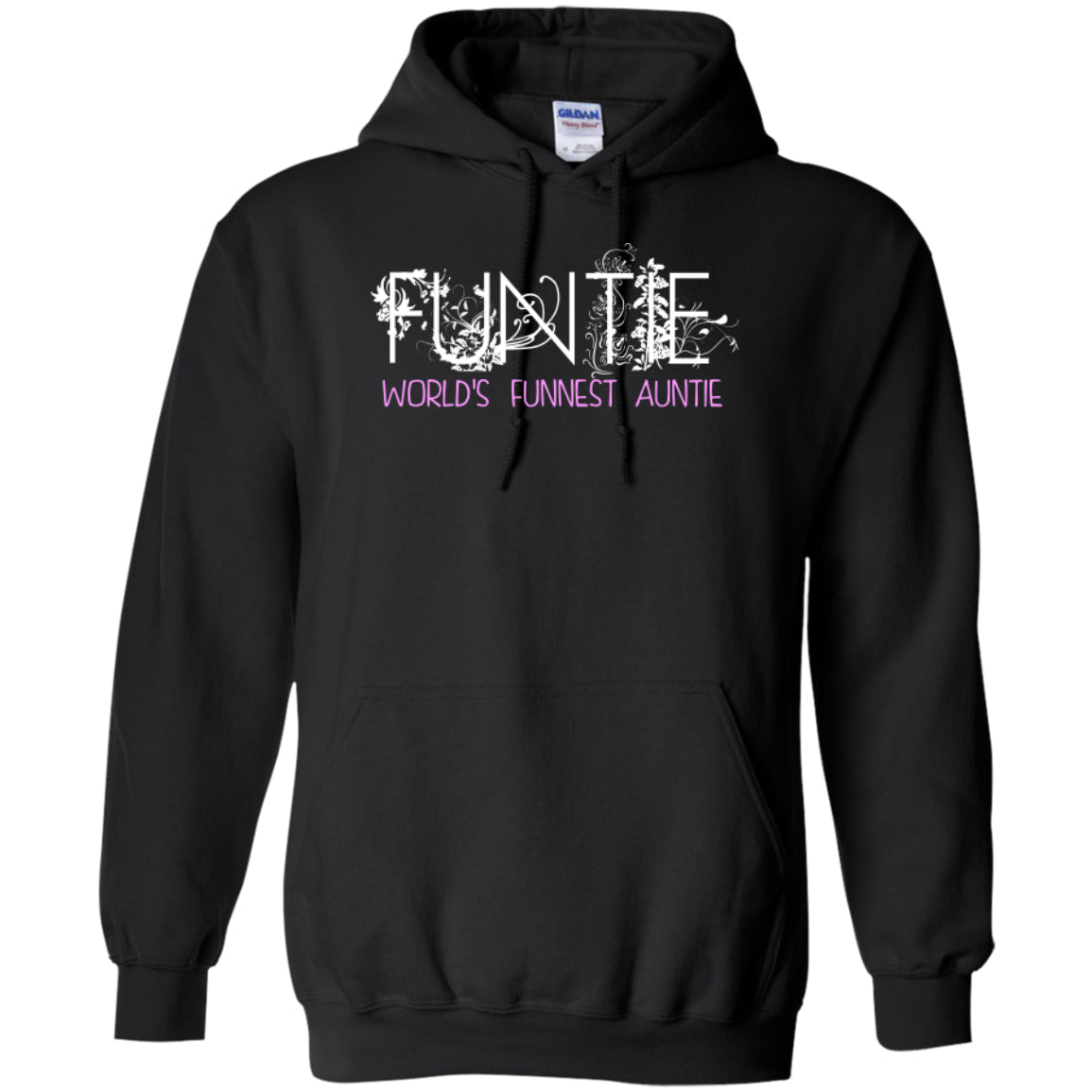 Funtie - World's Funnest Auntie -Pullover Hoodie 8 oz - GoneBold.gift