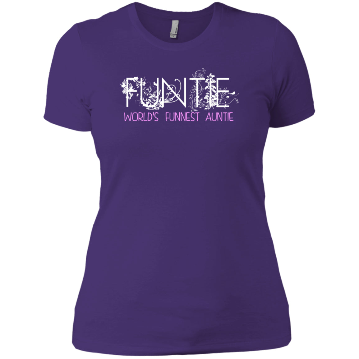 Funtie - World's Funnest Auntie -Next Level Ladies' Boyfriend Tee - GoneBold.gift