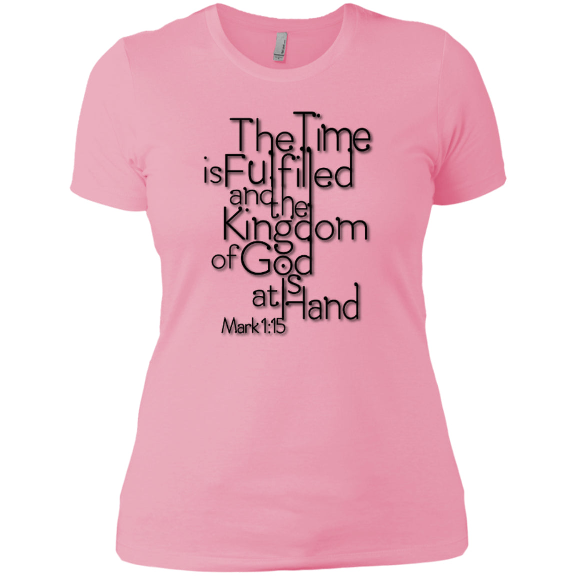 The Time Is Fulfilled - Next Level Ladies' Boyfriend Tee - GoneBold.gift